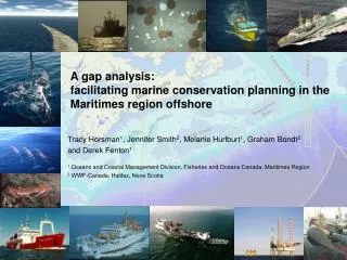 A gap analysis: facilitating marine conservation planning in the Maritimes region offshore