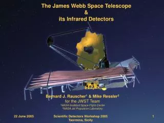 The James Webb Space Telescope &amp; its Infrared Detectors