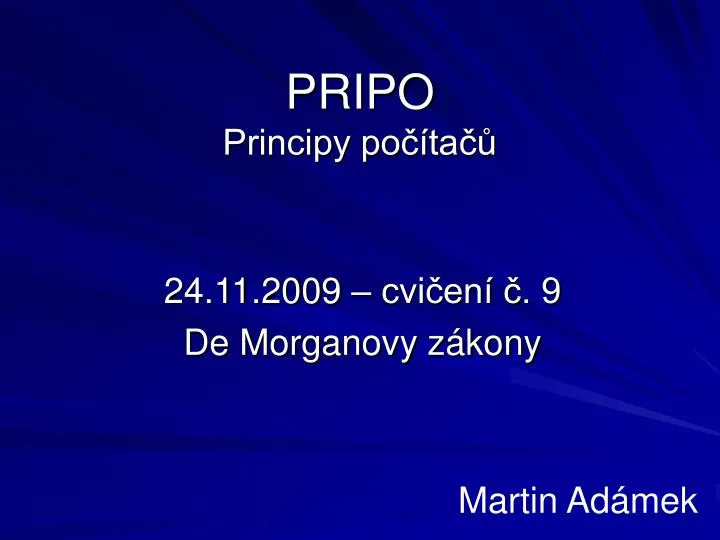 pripo principy po ta