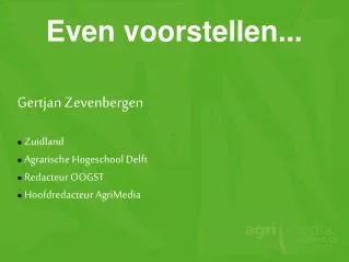 even voorstellen