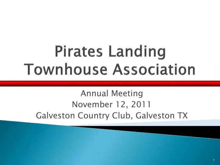 pirates landing townhouse association