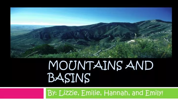 mountains and basins