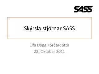 sk rsla stj rnar sass