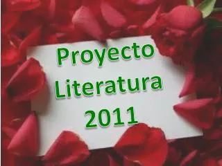 Proyecto Literatura 2011