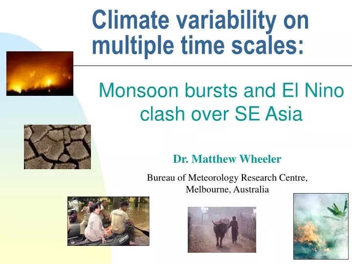 climate variability on multiple time scales