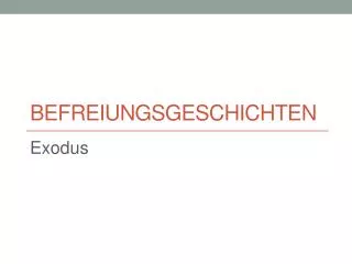 befreiungsgeschichten