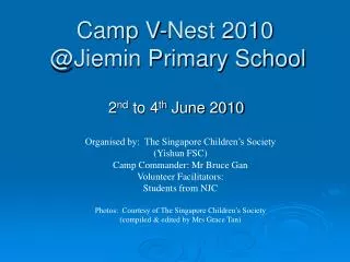 Camp V-Nest 2010 @Jiemin Primary School