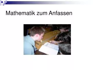 mathematik zum anfassen