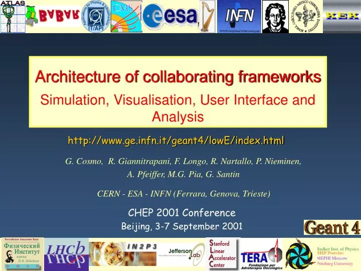 architecture of collaborating frameworks simulation visualisation user interface and analysis