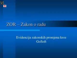 zor zakon o radu