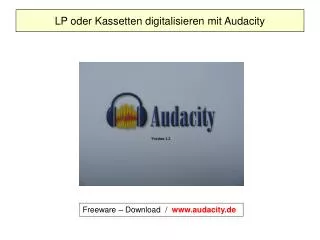 lp oder kassetten digitalisieren mit audacity