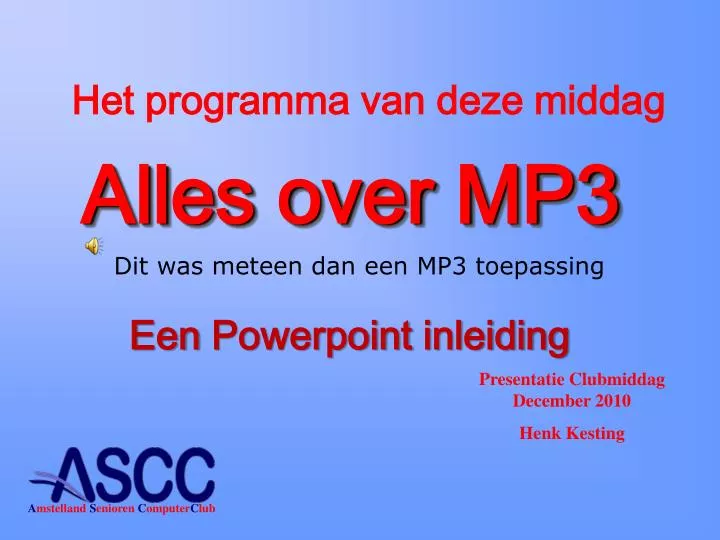alles over mp3