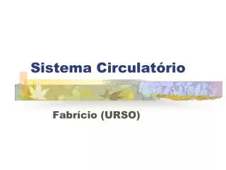 sistema circulat rio