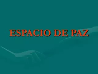 espacio de paz