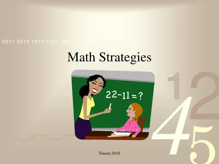 math strategies