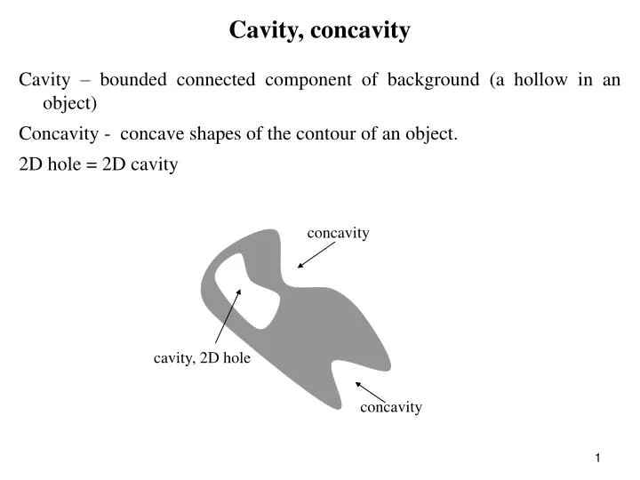 cavity concavity