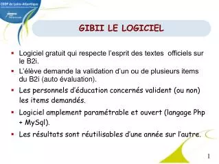 gibii le logiciel