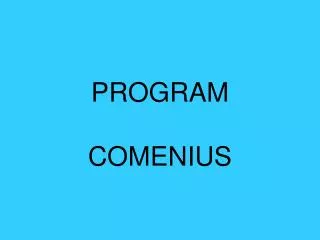 program comenius