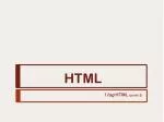 HTML - slide 1