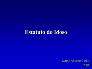 estatuto do idoso