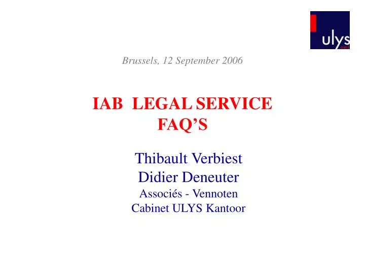iab legal service faq s