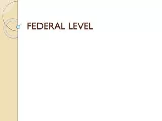 FEDERAL LEVEL