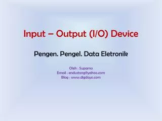 input output i o device
