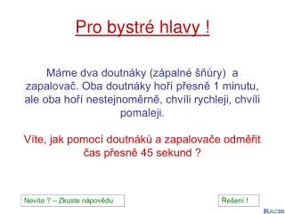 pro bystr hlavy