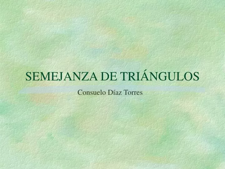 semejanza de tri ngulos