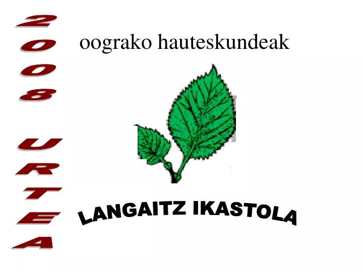 oograko hauteskundeak