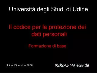 universit degli studi di udine