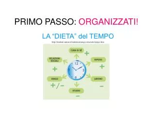 primo passo organizzati