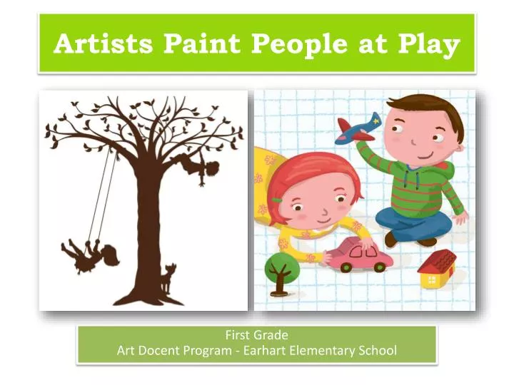 artists paint people at play