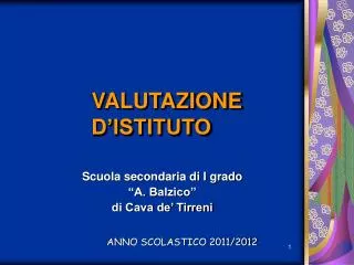 valutazione d istituto