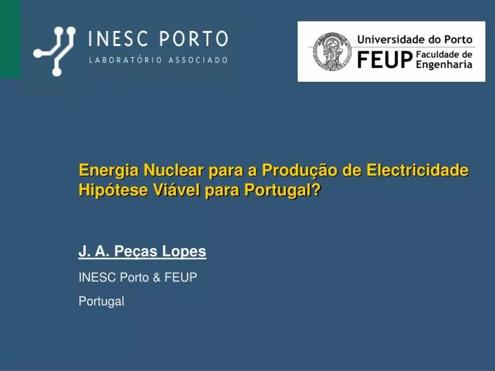 energia nuclear para a produ o de electricidade hip tese vi vel para portugal