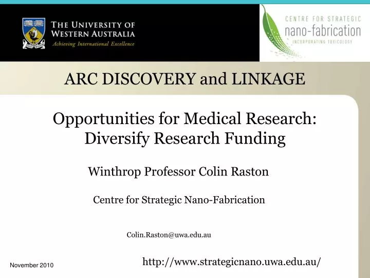 arc discovery and linkage opportunities for medical research diversify research funding