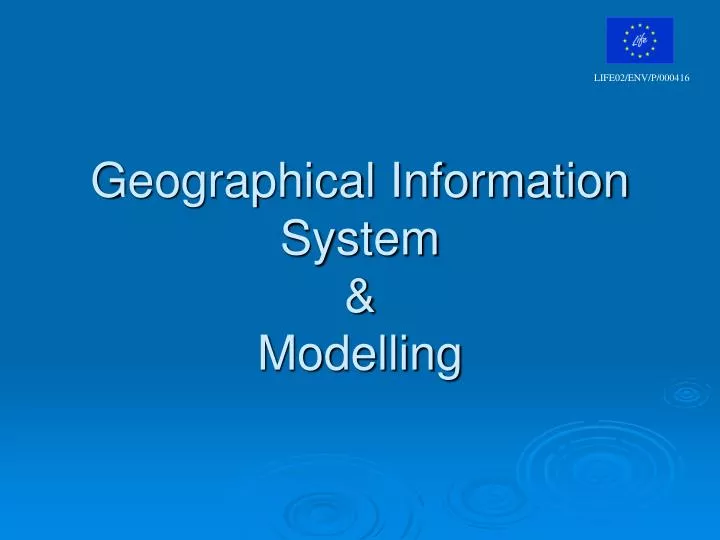 geographical information system modelling