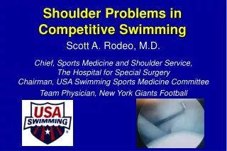 shoulder problems in competitive swimming