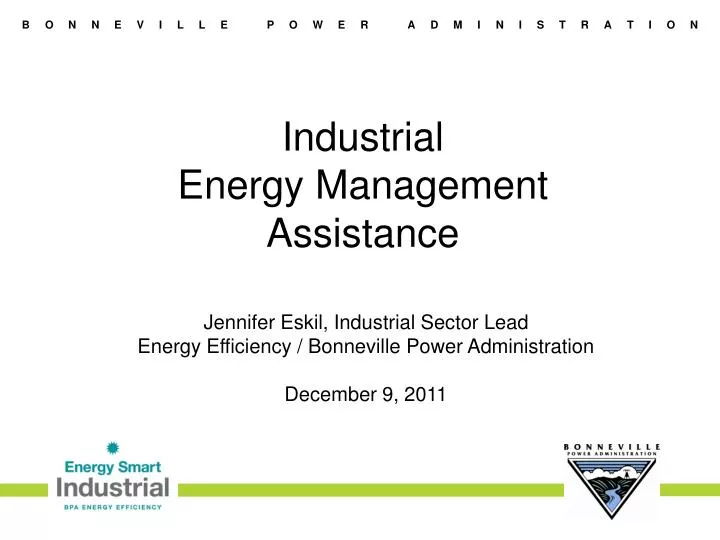 industrial energy management assistance