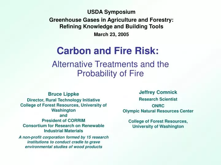 carbon and fire risk