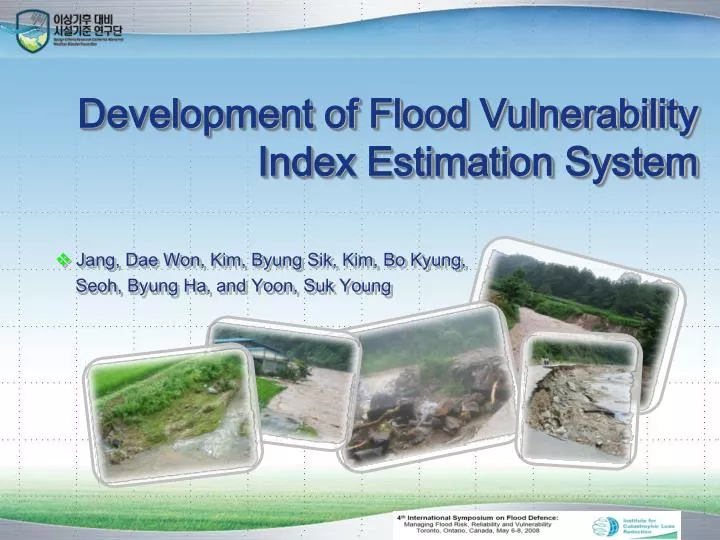 development of flood vulnerability index estimation system