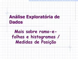 an lise explorat ria de dados