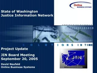 State of Washington Justice Information Network