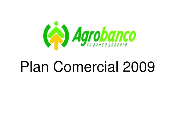 plan comercial 2009