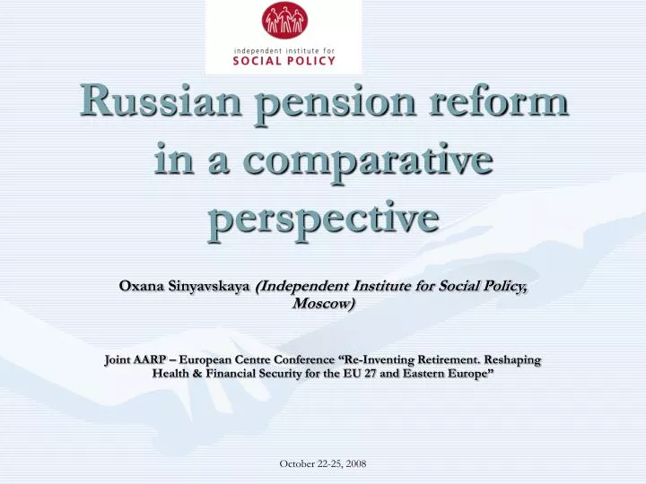 russian pension reform in a comparative perspective