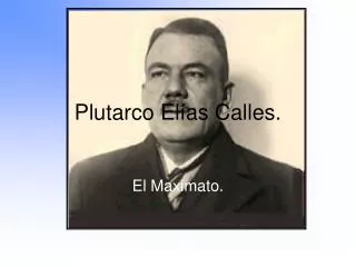 plutarco el as calles