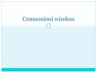 connessioni wireless