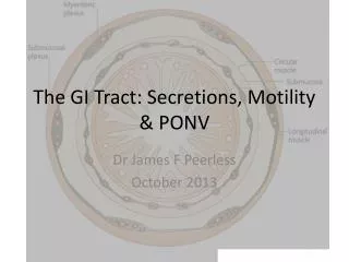 The GI Tract: Secretions, Motility &amp; PONV