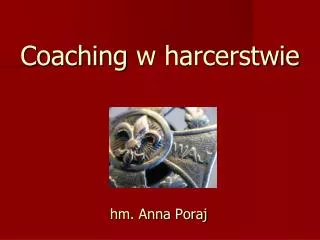 coaching w harcerstwie