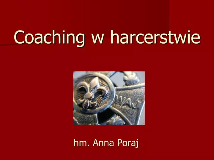 coaching w harcerstwie